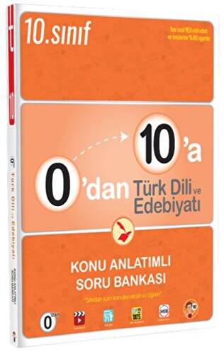 0`dan 10`a Türk Dili ve Edebiyatı Konu Anlatımlı Soru Bankası - 1