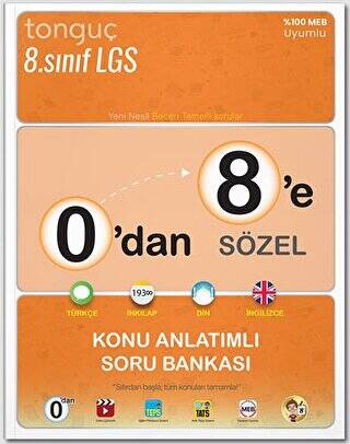 0`dan 8`e Sözel Konu Anlatımlı Soru Bankası - 1