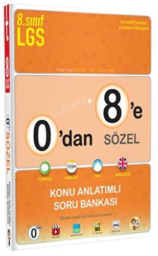 0`dan 8`e Sözel Konu Anlatımlı Soru Bankası - 1