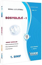 1. Sınıf 1. Yarıyıl Sosyoloji 1 Konu Anlatımlı Soru Bankası - Kod 171 - 1