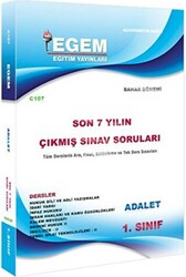 1. Sınıf 2. Yarıyıl Adalet Son 6 Yılın Çıkmış Sorular - 1