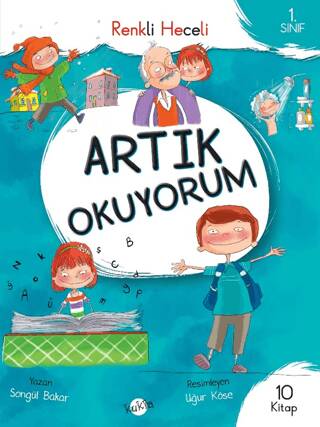 1. Sınıf - Artık Okuyorum 10 Kitap Renkli Heceli - 1
