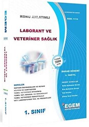 1. Sınıf Laborant ve Veteriner Sağlık 2. Yarıyıl Bahar Dönemi Konu Anlatımlı Soru Bankası - 1114 - 1