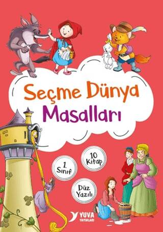 1. Sınıf Seçme Dünya Masalları Düz Yazılı - 10 Kitap - 1