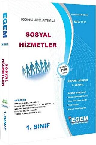 1. Sınıf Sosyal Hizmetler Konu Anlatımlı Soru Bankası - 1