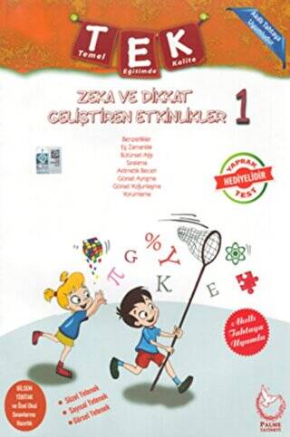 1. Sınıf Zeka ve Dikkat Geliştiren Etkinlikler Yaprak Test Hediyeli - 1