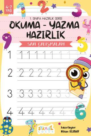 1. Sınıfa Hazırlık Serisi - Okuma - Yazma Hazırlık - Sayı Çalışmaları Aktivite Kitabı - 1