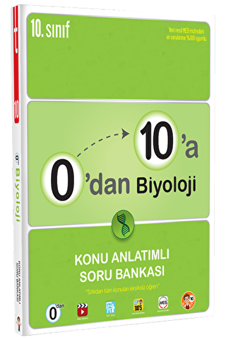 10. Sınıf 0`dan 10`a Biyoloji Konu Anlatımlı Soru Bankası - 1
