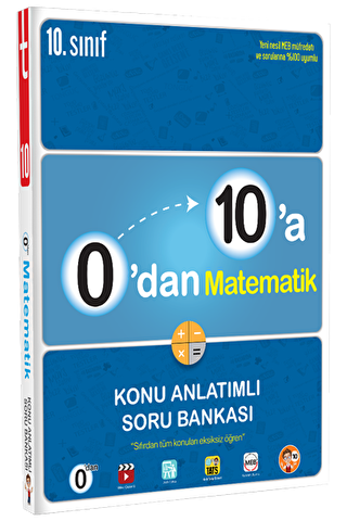 10. Sınıf 0`dan 10`a Matematik Konu Anlatımlı Soru Bankası - 1