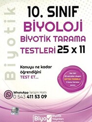 10. Sınıf Biyoloji Biyotik Tarama Testleri - 1