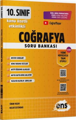10. Sınıf Coğrafya Etkinlikli Soru Bankası - 1