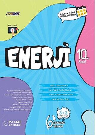 10. Sınıf Enerji 6`lı Deneme Sınavı Palme Yayıncılık - 1