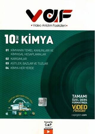 10. Sınıf Kimya Video Anlatım Fasikülleri - 1