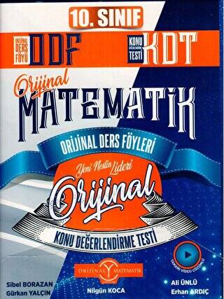 10. Sınıf Matematik ODF KDT Orijinal Ders Föyleri Konu Değerlendirme Testleri - 1
