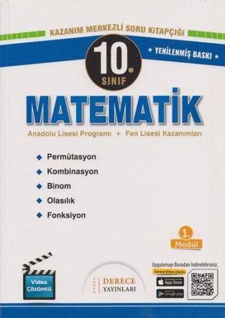 10. Sınıf Permütasyon, Kombinasyon, Binom, Olasılık ve Fonksiyon Soru Kitapçığı - 1