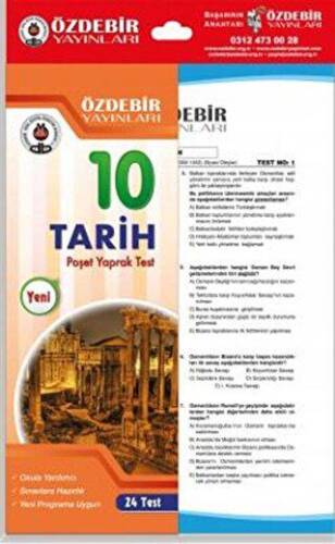 10. Sınıf Tarih Yaprak Test - 1