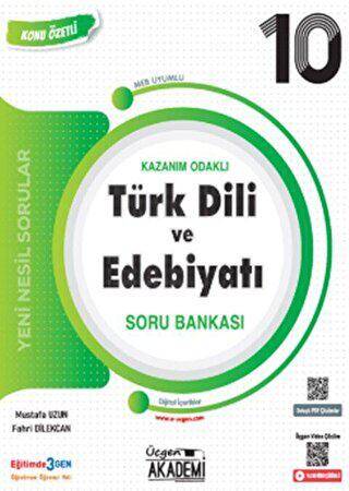 10. Sınıf Türk Dili ve Edebiyatı Kazanım Odaklı Soru Bankası - 1