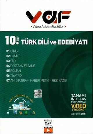 10. Sınıf Türk Dili ve Edebiyatı Video Anlatım Fasikülleri - 1