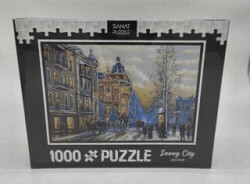 1000 Parça Puzzle Snowy City - BKM Kitap
