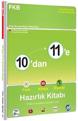 10`dan 11`e Fizik Kimya Biyoloji Hazırlık Kitabı - 1