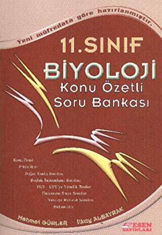 11. Sınıf Biyoloji Konu Özetli Soru Bankası - 1