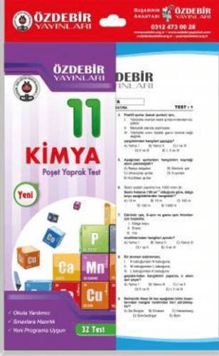 11. Sınıf Kimya Yaprak Test - 1