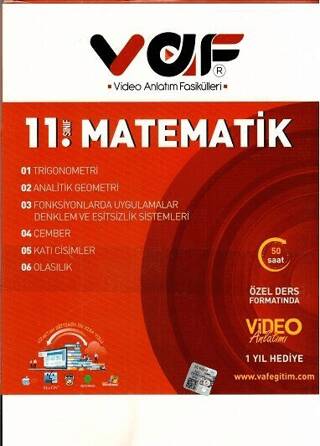 11. Sınıf Matematik Video Anlatım Fasikülleri - 1