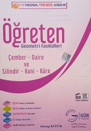 11. Sınıf Öğreten Geometri Fasikülleri Çember- Daire- ve Silindir- Koni- Küre - 1