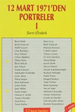 12 Mart 1971’den Portreler Cilt: 1 - 1