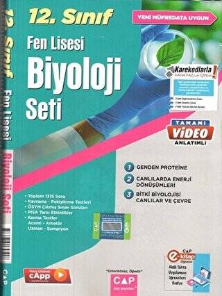 12. Sınıf Fen Lisesi Biyoloji Seti - 1