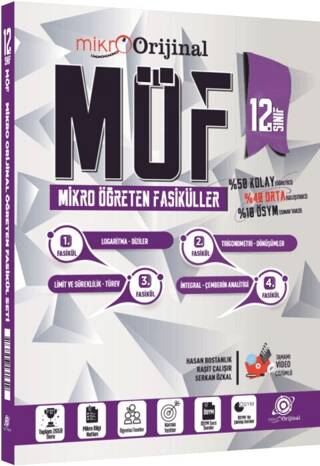 12. Sınıf Matematik MÖF Mikro Öğreten Fasiküller - 1