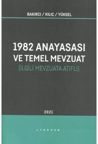 1982 Anayasası ve Temel Mevzuat - 1