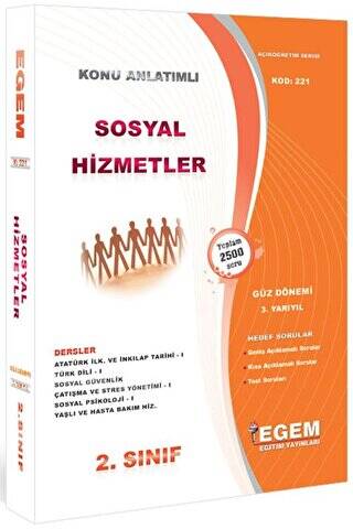 2. Sınıf 3. Yarıyıl Sosyal Hizmetler Konu Anlatımlı Soru Bankası - Kod 221 - 1