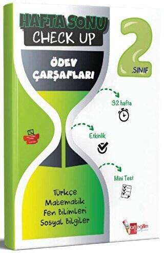 2. Sınıf Hafta Sonu Check Up Ödev Çarşafları - 1