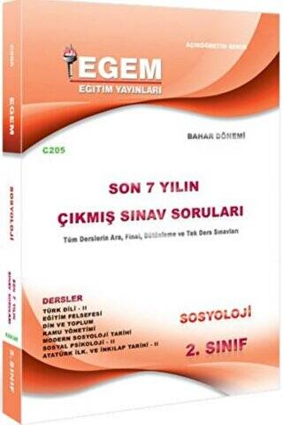 2. Sınıf Sosyoloji Çıkmış Sınav Soruları - 1