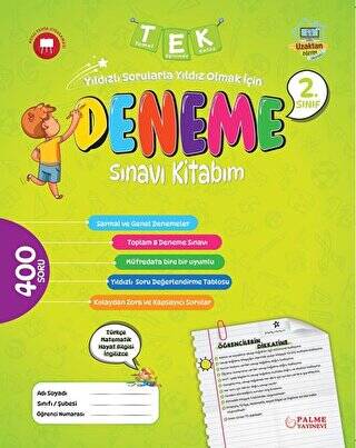 2. Sınıf Tek Deneme Sınavı Kitabım - 1