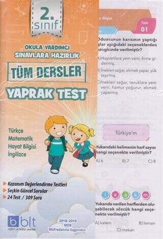 2. Sınıf Tüm Dersler Yaprak Test - 1