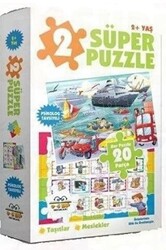 2 Süper Puzzle - Taşıtlar - Meslekler 2+ Yaş - 1