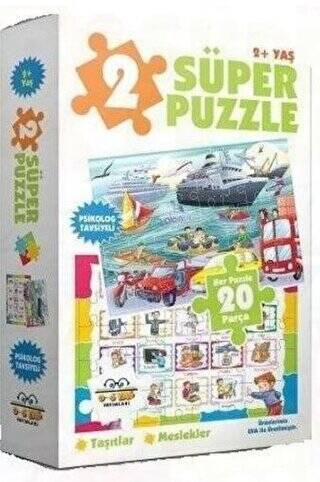 2 Süper Puzzle - Taşıtlar - Meslekler 2+ Yaş - 1
