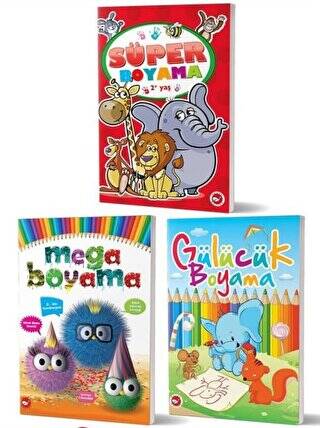 2+ Yaş Boyama Kitapları Set 3 Kitap Takım - 1