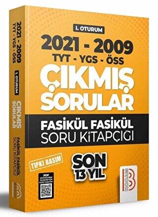 2009-2021 YKS 1. Oturum Son 13 Yıl Tıpkı Basım Fasikül Fasikül Çıkmış Sorular - 1