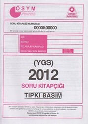 2012 YGS ÖSYM Tıpkı Basım Soru Kitapçığı - 1