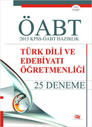 2015 KPSS-ÖABT Hazırlık Türk Dili ve Edebiyatı Öğretmenliği 25 Deneme - 1