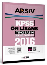 2016 KPSS Ön Lisans Arşiv Serisi Tıpkı Basım Çıkmış Sorular - 1