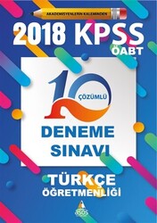 2018 KPSS ÖABT Türkçe Öğretmenliği 10 Çözümlü Deneme Sınavı - 1