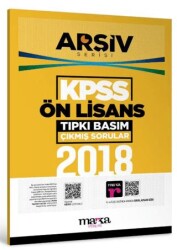 2018 KPSS Ön Lisans Arşiv Serisi Tıpkı Basım Çıkmış Sorular - 1