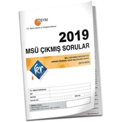 2019 MSÜ Çıkmış Sorular Tıpkı Basım Kitapçığı - 1