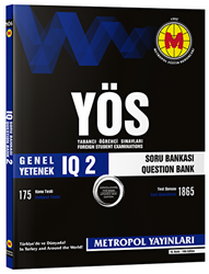 YÖS Genel Yetenek IQ-2 Soru Bankası - 1