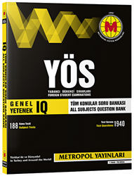YÖS Genel Yetenek IQ Tüm Konular Soru Bankası - 1