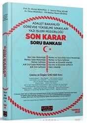 2020 Adalet Bakanlığı GYS Sınavları Yazı İşleri Müdürlüğü Son Karar Soru Bankası - Savaş Yayınevi